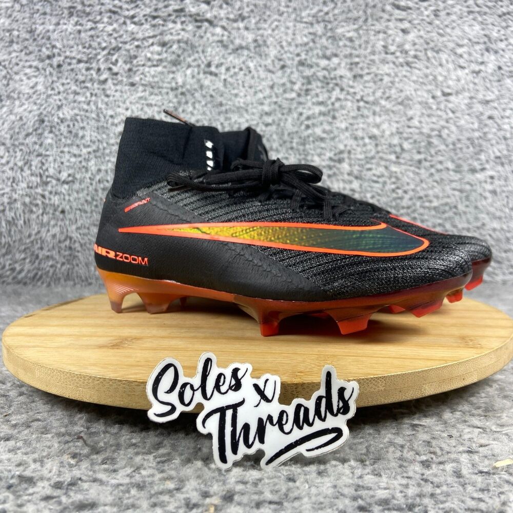 Nike Zoom Mercurial Superfly 10 Elite LV8 FG Soccer Size 5 Men Black IF4100-088 - Picture 2 of 6